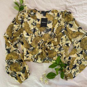 Floral Wrap Crop Top